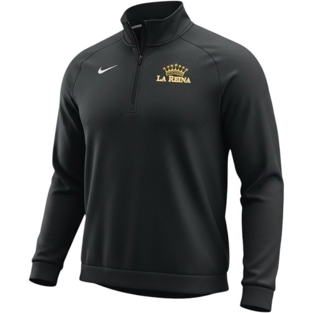 Nike Mens Team Dri-FIT 1/4 Zip Pullover Jacket La Reina Regents Black XL 897090